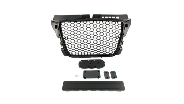 Grill Audi A3 8P Facelift Gloss Black PDC