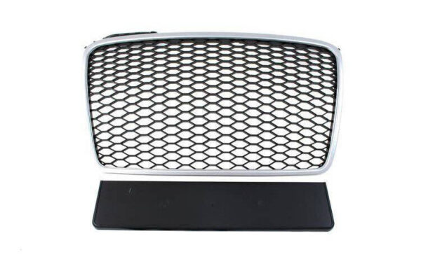 pol_pl_Grill-Audi-A4-B7-RS-Style-Silver-Black-22130_1.jpg Grill Audi A4 B7 RS-Style Silver-Black