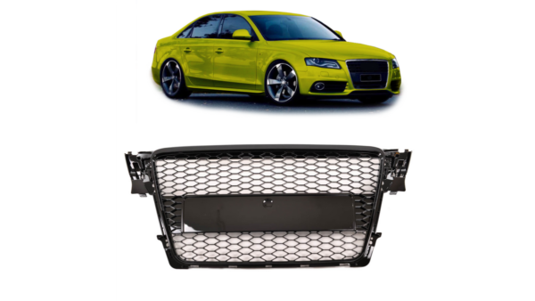 Grill Audi A4 B8 Gloss Black