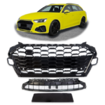 Grill Audi A4 B9 Facelift Gloss Black
