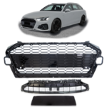 Grill Audi A4 B9 Facelift Gloss Black