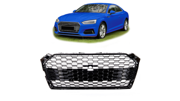 Grill Audi A5 F5 Gloss Black