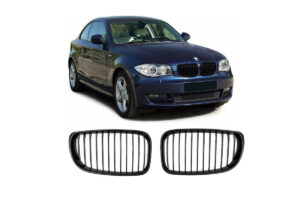 Grill BMW 1 E81 E82 E87 E88 Facelift Single Line Matt Black
