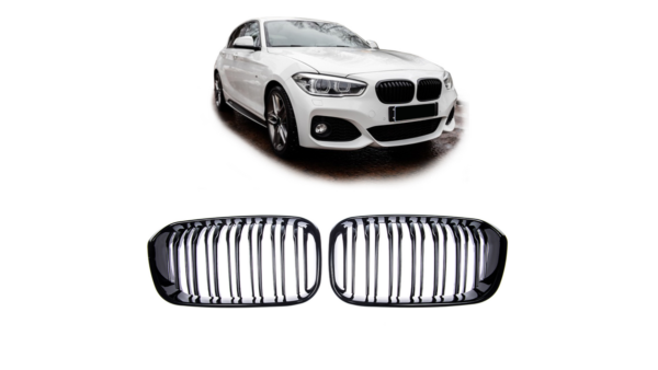 Grill BMW 1 F20 F21 Facelift Dual Line Gloss Black