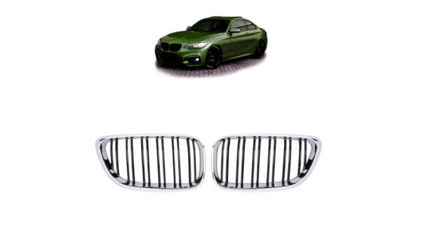 Grill BMW 2 F22 F23 Dual Line Chrome & Black