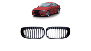 Grill BMW 3 E46 Facelift Single Line Matt Black