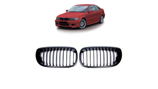pol_pl_Grill-BMW-3-E46-Facelift-pojedyncze-zeberka-Matt-Black-264762_4.png Grill BMW 3 E46 Facelift Single Line Matt Black