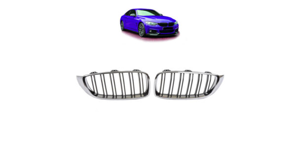 Grill BMW 4 F32 F82 F33 F83 F36 Dual Line Chrome & Black