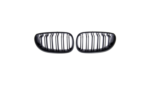 pol_pl_Grill-BMW-5-E60-E61-podwojne-zeberka-Matt-Black-264722_1.png Grill BMW 5 E60 E61 Dual Line Matt Black