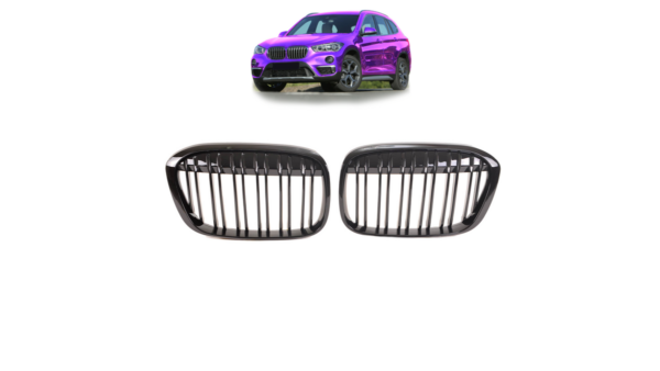 Grill BMW X1 F48 Single Line Gloss Black