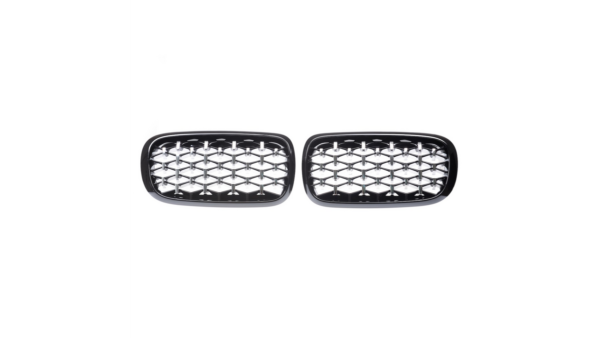 Grill BMW X5 F15 F85 X6 F16 F86 Gloss Black & Chrome