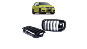 Grill BMW X5 F15 F85 X6 F16 F86 Dual Line Gloss Black camera