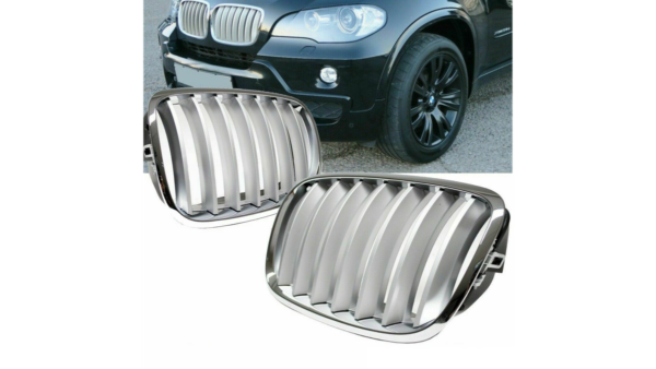 pol_pl_Grill-BMW-X6-E71-E72-X5-E70-pojedyncze-zeberka-Matt-Silver-265539_2.png Grill BMW X6 E71 E72 X5 E70 Single Line Matt Silver