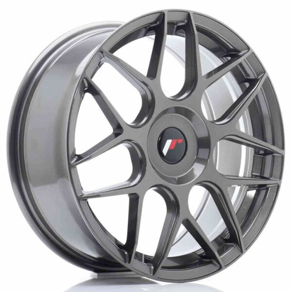 JR Wheels JR18 18x7.5 ET35-40 Blank Hyper Gray