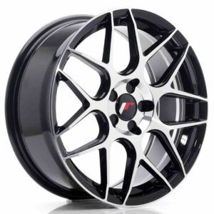 JR Wheels JR18 18x7.5 ET35-42 Blank 5H Black Machined