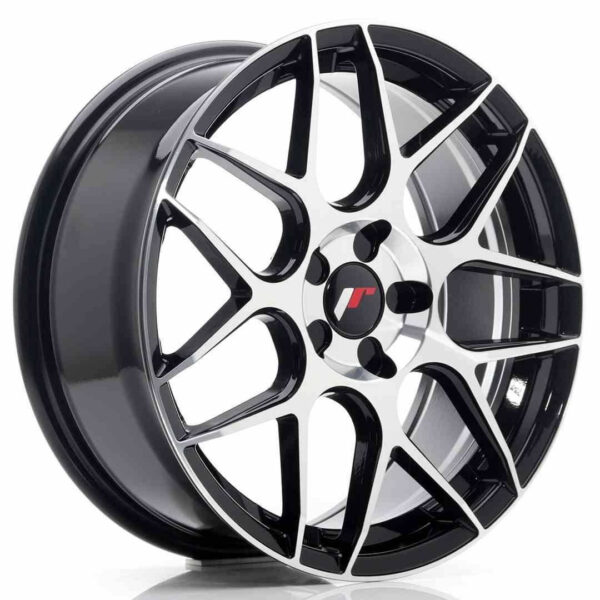 JR Wheels JR18 18x7.5 ET35-42 Blank 5H Black Machined