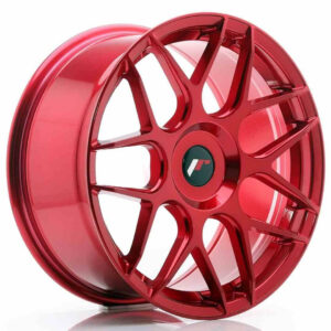 JR Wheels JR18 18x8.5 ET25-45 Blank Platinum Red