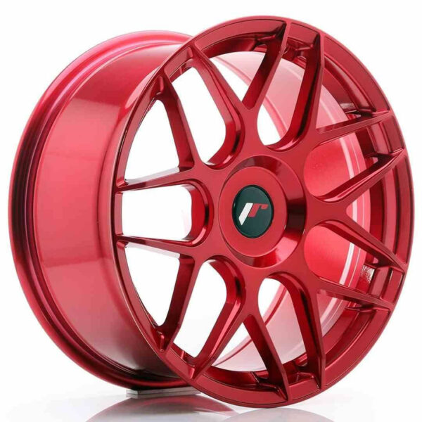 JR Wheels JR18 18x8.5 ET25-45 Blank Platinum Red