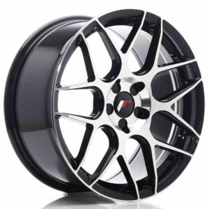 JR Wheels JR18 18x8.5 ET35-45 5H Blank Black Machined