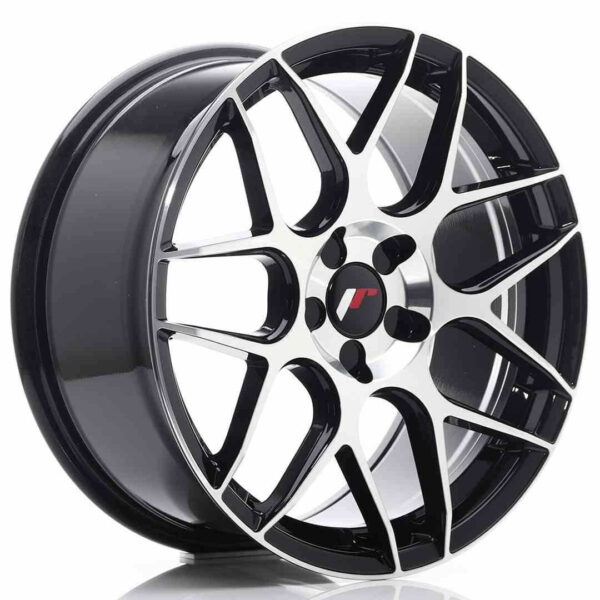 JR Wheels JR18 18x8.5 ET35-45 5H Blank Black Machined