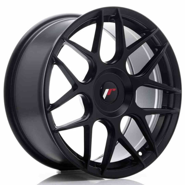 JR Wheels JR18 18x8.5 ET35-45 Blank Matt Black