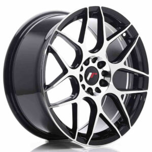 JR Wheels JR18 18x8.5 ET40 5x112/114 Black Machined