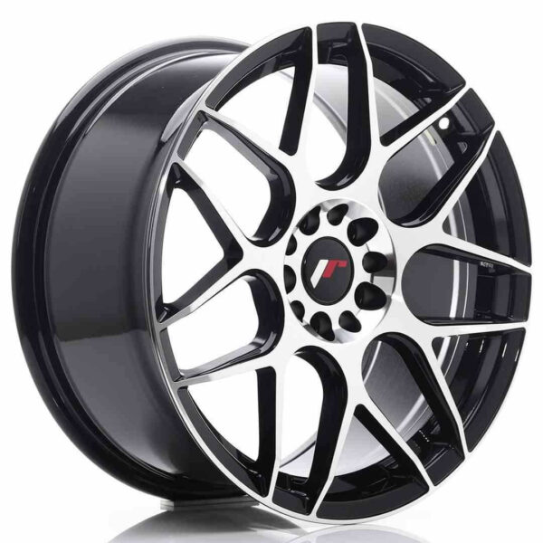 JR Wheels JR18 18x8.5 ET40 5x112/114 Black Machined