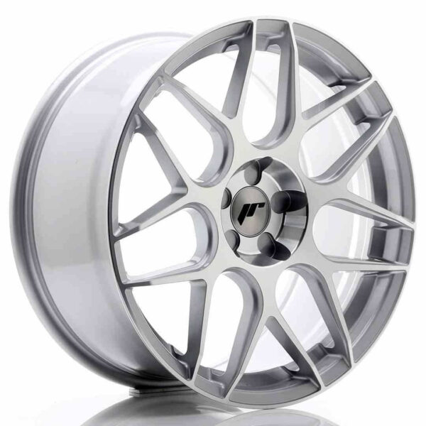JR Wheels JR18 19x8.5 ET35-42 5H Blank Silver Machined