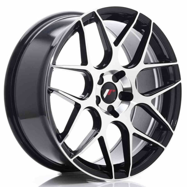 JR Wheels JR18 20x8.5 ET20-40 5H Blank Glossy Black