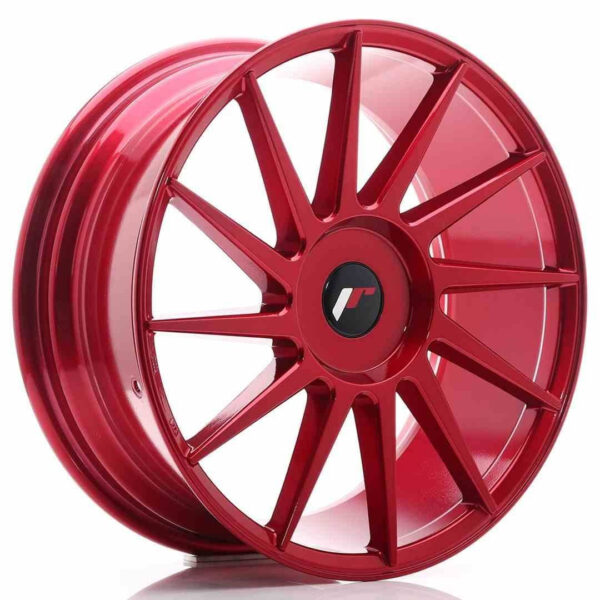JR Wheels JR22 18x7.5 ET35-42 BLANK Platinum Red