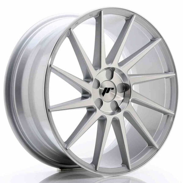 JR Wheels JR22 19x8.5 ET35-43 5H BLANK Silver Machined Face