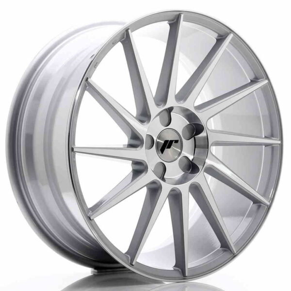 JR Wheels JR22 20x8.5 ET20-40 5H BLANK Silver Machined Face
