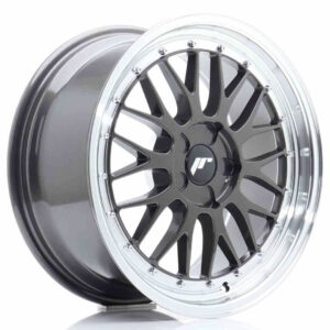 JR Wheels JR23 18x8.5 ET25-48 5H BLANK Hyper Gray w/Machined Lip