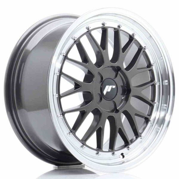JR Wheels JR23 18x8.5 ET25-48 5H BLANK Hyper Gray w/Machined Lip