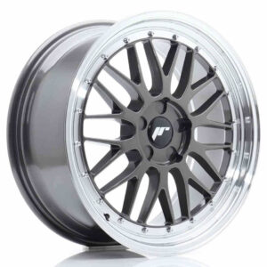 JR Wheels JR23 19x8.5 ET20-50 5H BLANK Hyper Gray w/Machined Lip