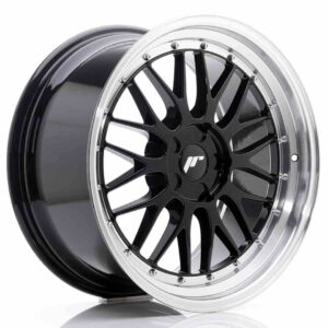 JR Wheels JR23 19x9.5 ET20-48 5H BLANK Gloss Black w/Machined Lip