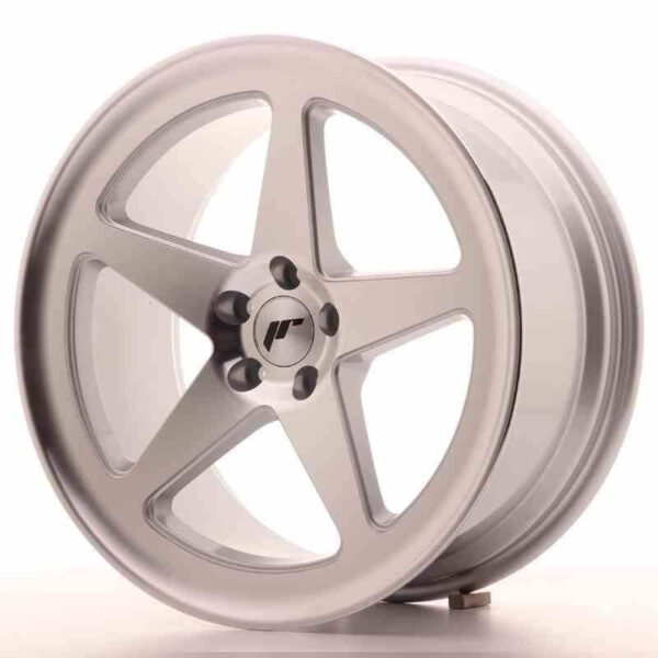 JR Wheels JR24 18x8.5 ET38 5x100 Silver Machined Face