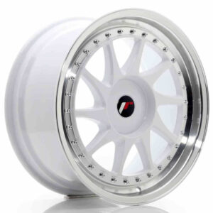 JR Wheels JR26 18x8.5 ET20-40 BLANK White w/Machined Lip