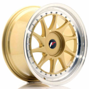JR Wheels JR26 18x8.5 ET35-40 BLANK Gold w/Machined Lip