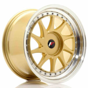 JR Wheels JR26 18x9.5 ET20-40 BLANK Gold w/Machined Lip