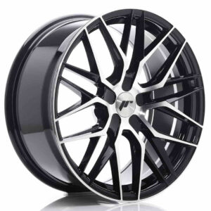 JR Wheels JR28 19x8.5 ET35-40 5H BLANK Gloss Black Machined Face