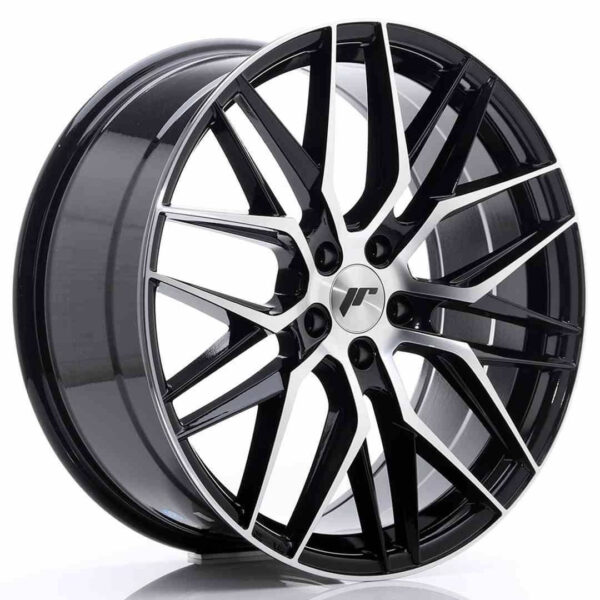 JR Wheels JR28 20x8.5 ET40 5x112 Gloss Black Machined Face