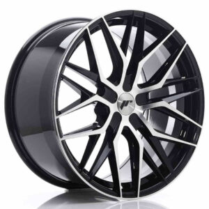 JR Wheels JR28 21x10.5 ET15-55 5H BLANK Gloss Black Machined Face