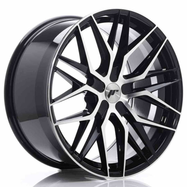 JR Wheels JR28 21x10.5 ET15-55 5H BLANK Gloss Black Machined Face