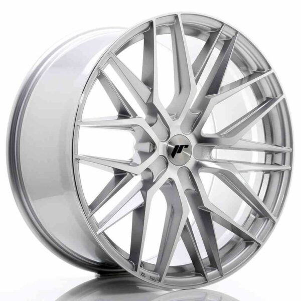 JR Wheels JR28 22x10.5 ET15-50 5H BLANK Silver Machined Face