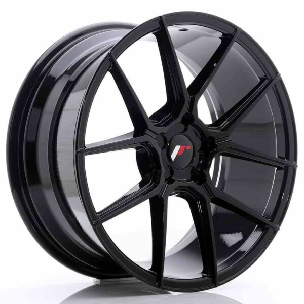 JR Wheels JR30 19x8.5 ET35-42 5H BLANK Glossy Black