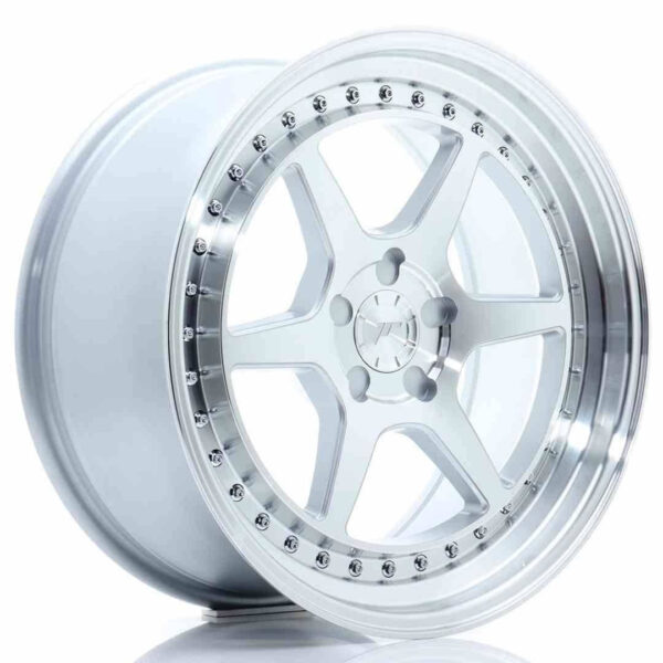 JR Wheels JR43 18x8.5 ET35 5H BLANK Silver w/Machined Face