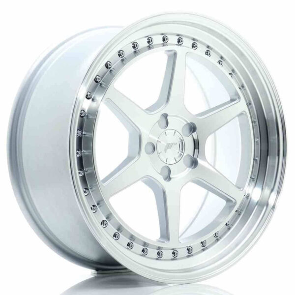 JR Wheels JR43 19x8.5 ET15-35 5H BLANK Silver w/Machined Face