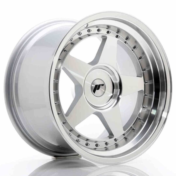 JR Wheels JR6 18x10.5 ET0-25 BLANK Silver Machined Face