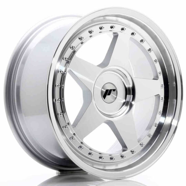 JR Wheels JR6 18x8.5 ET20-40 BLANK Silver Machined Face